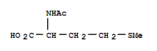 Molekülstruktur von 1115-47-5 (N-Acetyl-DL-Methionin)